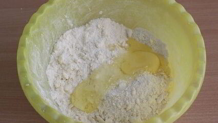 тарт с персиками