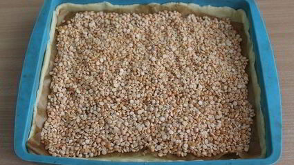 тарт с персиками