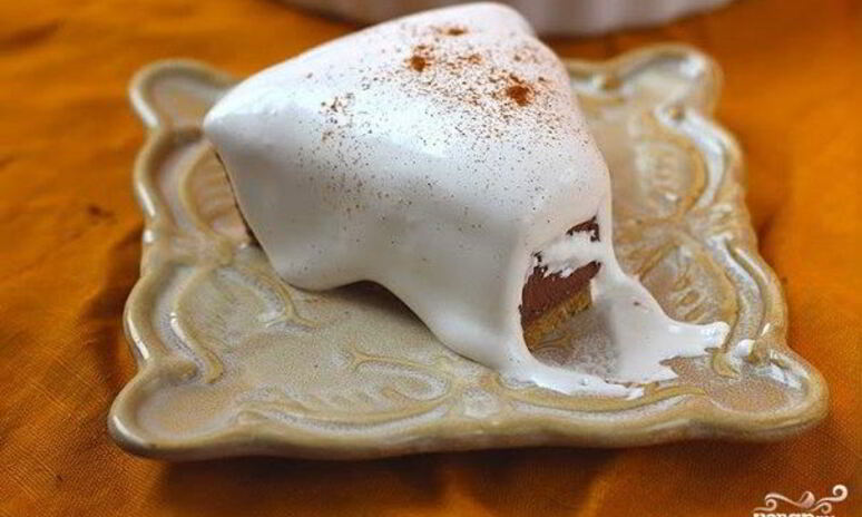 Рецепт тарт с шоколадной начинкой и белковым кремом