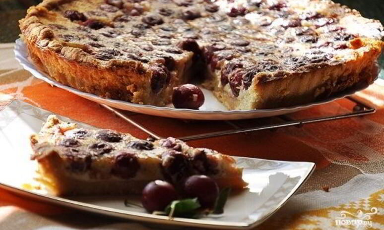 Рецепт тарт с вишней и белым шоколадом