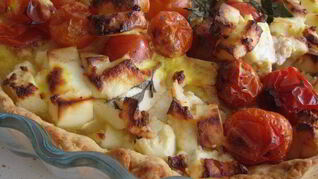 Тарт Сырно-томатный