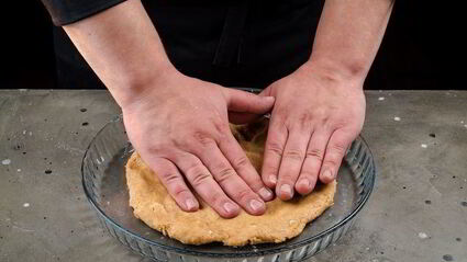 творожный тарт с малиной