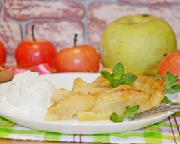 Яблочный тарт из яблок