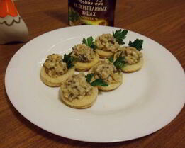 Волованы с грибами