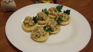 Волованы с грибами