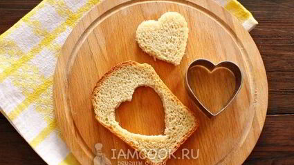 яичница в хлебе