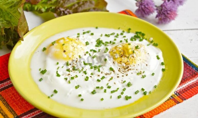 Рецепт яичница в микроволновке