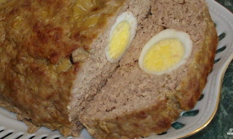 Рецепт яйца в фарше в духовке