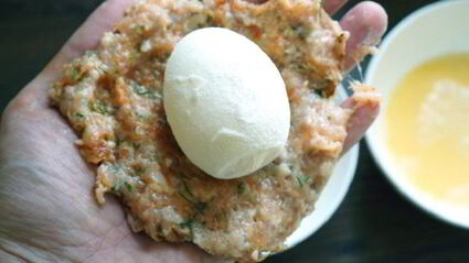 яйца в мясном фарше в духовке