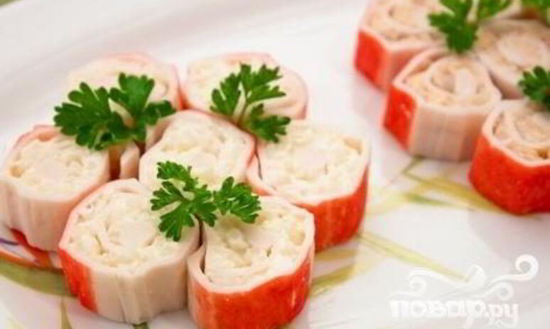 Рецепт закуска из крабовых палочек