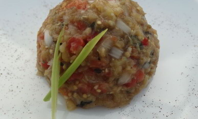 Рецепт закуска из запечённого баклажана