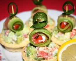 Закуска Новогодние матрешки