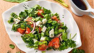 Закуска с черемшой