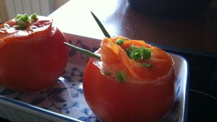 запеченные помидоры с брынзой