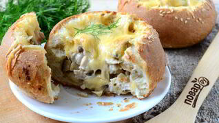 Жульен в булочках