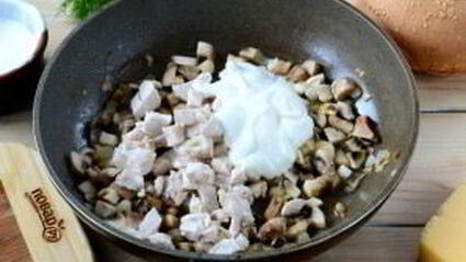 жульен в булочках