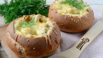 жульен в булочках