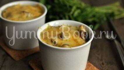 жюльен с курицей и грибами